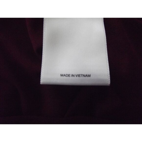 Express Sheath Dress Womens Small Wine Strong Shoulder Side Cutout Mini 4-6 - Picture 12 of 13